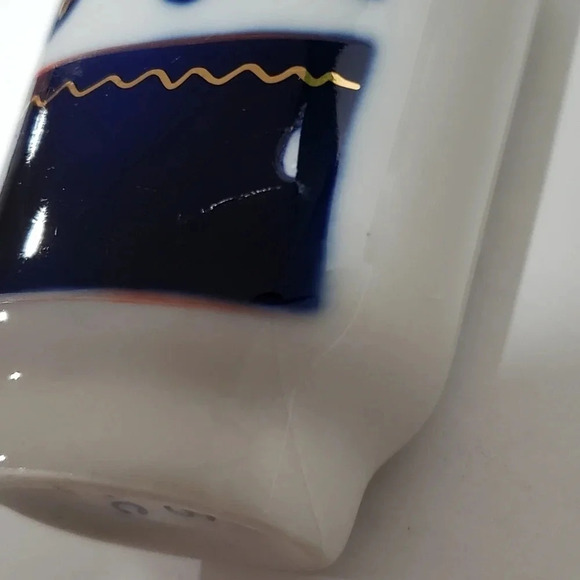 Vintage  Set Damask Ceramics Wine Glasses/Cups/Bottle 60-70s Handpainted Russia - Picture 12 of 14